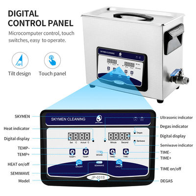 6.5LデジタルのタイマーのBenchtopのプリンター ヘッド台所のための超音波洗剤機械はクリーニングに用具を使う
