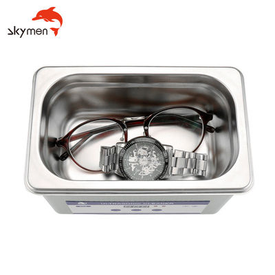 Skymen携帯用0.8Lガラスの超音波洗剤35WのSkymenの超音波洗剤
